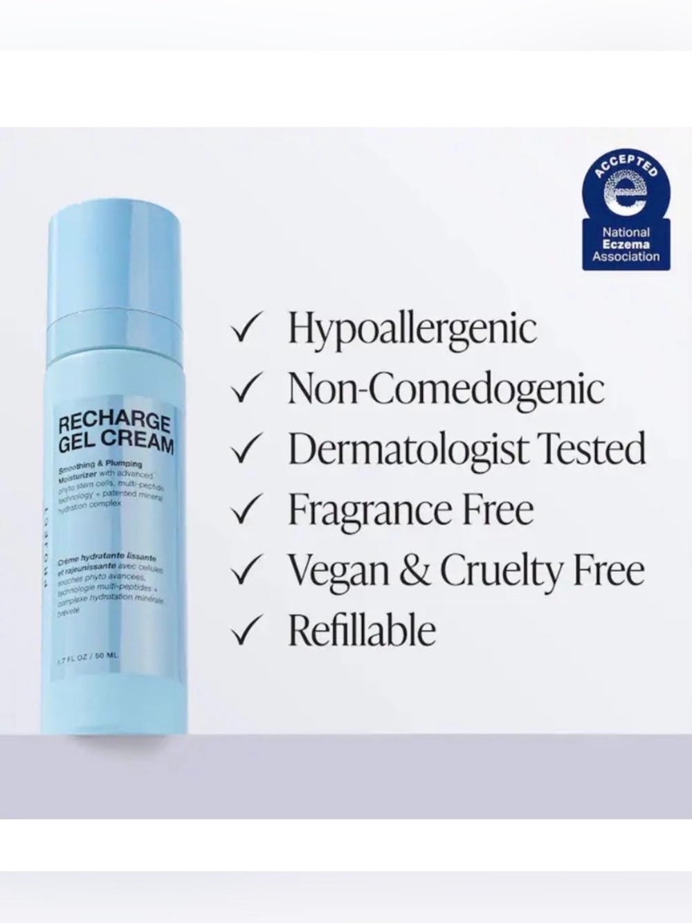 INNbeauty project Recharge Gel Cream Smoothing & Plumping Moisturizer NWB - Picture 2 of 5